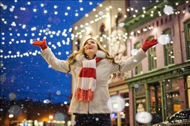 Música alegre y feliz de Navidad.