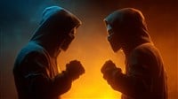 Aggressive action music designed for fight scenes, reminiscent of the John Wick movies.